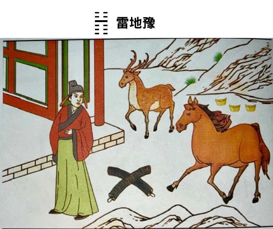 易經八卦占卜 震＋坤＝雷地豫卦
